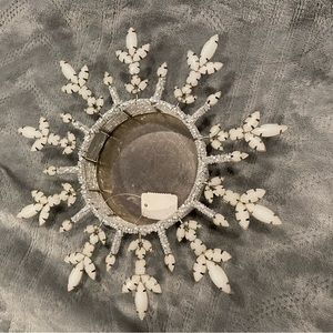 ELEMENTS beautiful beaded snowflake candle holder